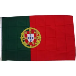 Fahnen-Shop Axel Bach Flagge Portugal 90 x 150 cm Fahne mit 2 Ösen 100g/m2 Stoffgewicht Hissflagge Hissen