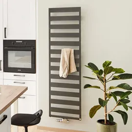 Kermi Designheizkörper 500 x 1806 mm 750 W grau Mittelventil