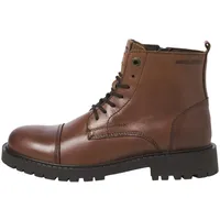 JACK & JONES Tremor Leather Stiefel Cognac 45