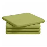 vidaXL Sitzkissen 40 x 40 x 3 cm hellgrün 4-tlg.