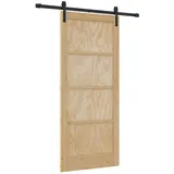 vidaXL Schiebetür rechts 86 x 198,5 cm beige