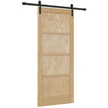 vidaXL Schiebetür rechts 86 x 198,5 cm beige