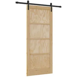 vidaXL Schiebetür rechts 86 x 198,5 cm beige