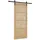 vidaXL Schiebetür rechts 86 x 198,5 cm beige