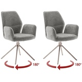 MCA Furniture Esszimmerstuhl Greyton, 180°, drehbar grau