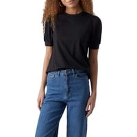 Vero Moda Damen Vmkerry 2/4 O-Neck Top VMA Noos Shirt, Schwarz, XS EU