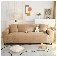 Sofahusse Stretch-Sofabezug Elastisch Couch Sesselbezug mit dezentem Muster, Lollanda 190 cm