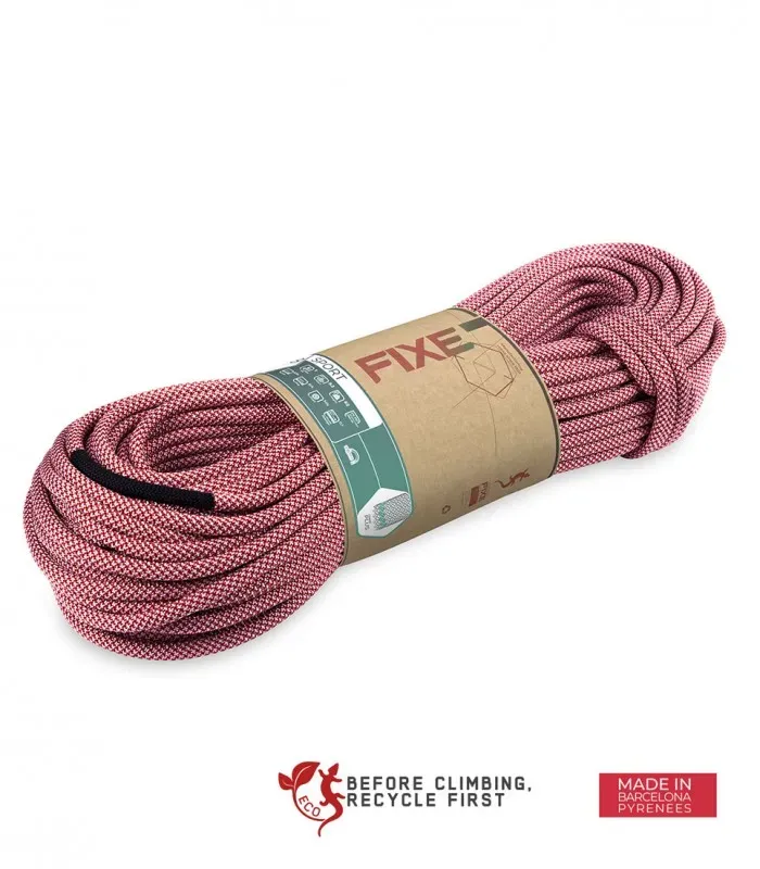 FIXE Rope Sport 9.8 - Kletterseil (Auslauf) - weiß-rot - 40m