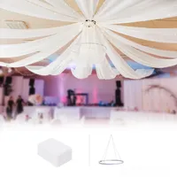 boldworks Hochzeits-Deckenvorhänge zum Aufhängen, Drapieren, Hochzeitsstoff mit 6 Paneelen, 1.5x3 m, weich, durchscheinend, Chiffon, Bogen, Drapierung, Stoff, Deckenabdeckung, Zeltdrapierung