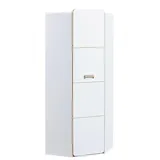 masseno Drehtürenschrank MANTI 71 x 188 x 71 cm Weiß