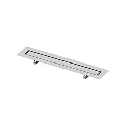 TECE TECEdrainline Duschrinne 650700 Edelstahl, 700 mm, gerade, für Naturstein