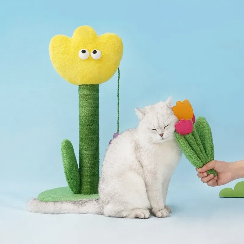 zeze Tulpen-Kratzbaum (Gelb)