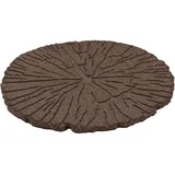 Lemodo Trittstein, Gartenplatte, Gehwegplatte in Baumstammoptik, Beetplatte, Baumscheibe aus Gummi, 3 Stück