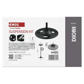 EMOS DIONI 1 LED schwarz Metall