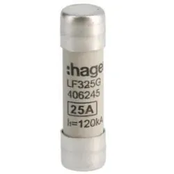 Hager LF325G Zylindersicherungen für industrielle Anwendungen 10x38mm gG 25A 500V AC 120kA