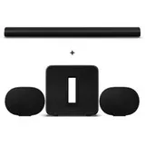Sonos 9.1.4 Heimkino Set - mit Arc Ultra, 2x Era 300 und Sub 4 - Schwarz (+GRATIS Hombli Lichterkette)