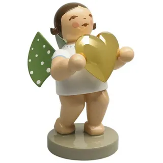 Wendt & Kühn Liebesbote, Engel mit Herz vergoldet