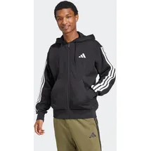 adidas Essentials 3-Streifen Sweatjacke Herren Schwarz/Weiß M