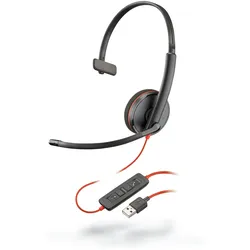 POLY Blackwire 3210 Kopfhörer Kabelgebunden Kopfband Anrufe/Musik USB Typ-A Schwarz