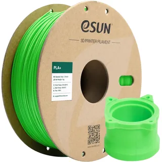 eSUN PLA+ Filament 1.75mm, 3D Drucker Filament PLA Plus, Maßgenauigkeit +/- 0.03mm, 1kg Spule (2.2 LBS) 3D Druck Filament für 3D Drucker, Spitze Grün