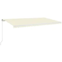 VidaXL Gelenkarmmarkise 600 x 350 cm creme