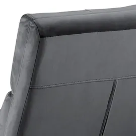 VCM Cocktailsessel Alba Samt 62 x 90 x 86 cm Grau