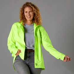 FAHRRAD REGENJACKE CITY 120 DAMEN SICHTBARKEIT PSA-ZERTIFIZIERT NEONGELB fluoreszierendes Gelbgrün M