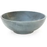 Nklaus Ø 15 cm Räucherschale Taikan Speckstein grau 5 cm hoch Weihrauchbehälter aus Naturstein Massive Schale rund Betriebsart Räucherkohle auf Sand 1369