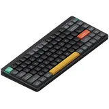 nuphy Air75 V2 Kabellose mechanische Tastatur, 84 Tasten RGB Hot-Swap Tastatur, unterstützt Bluetooth 5.1, 2.4G und kabelgebundener Verbindungc für PC/Laptop/Windows/Mac-Black Gateron Aloe Switch