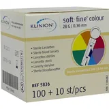 Mediq Deutschland GmbH Klinion Soft fine colour Lanzetten 28 G 110 St