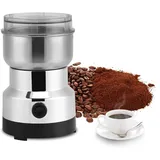 220V-240V-elektrischer Kaffeemühle Kaffeemaschine Edelstahl Gewürzmühle Coffee Grinder aromaschonendes Scheibenmahlwerk für Getreide Nüsse Paprika Gewürze Bohnen