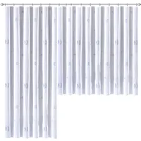 WECKBRODT Gardine »Laura«, (1 St.), Voile, bedruckt, Allover, halbtransparent,