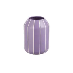 Vase , lila/violett , Dolomite , Maße (cm): H: 19  Ø: 14