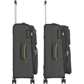 d & n d&n Travel Line 6704 4-Rollen-Trolley 65 cm - grau - Grau