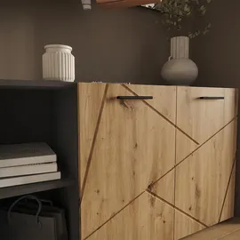 Vicco Irma Garderobe 106 x 63 x 37 cm Anthrazit/Artisan