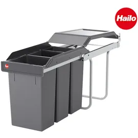 HAILO Abfallsammler 10 l Dunkelgrau
