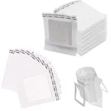 100 Stück KaffeeFilter Einweg - Drip Coffee Bag Einweg, Hängende Ohrtropf Kaffeebeutel für meisten Tassen, Tragbare Kaffee Papier Filter, Kaffeefilter klappbar für Camping, Reisen, Zuhause, Büro