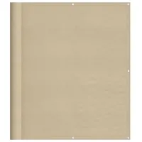 vidaXL Balkon-Sichtschutz Beige 120x1000 cm 100 % Polyester-Oxford