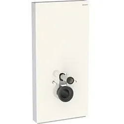 Geberit Monolith Wand-WC-Modul 131022JL5 Bauhöhe 101cm, Front Glas sand-grau, Seite aluminium