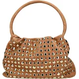 Jeffrey Campbell Henkeltasche Veloursleder Tan