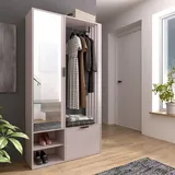 marmex möbel Garderobenschrank MILO UNI CASHMERE 100 x 189,4 x 33 cm Beige