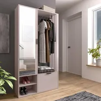 marmex möbel Garderobenschrank MILO UNI CASHMERE 100 x 189,4 x 33 cm Beige