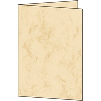 Sigel Faltkarten Marmor DIN A5 beige