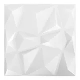 vidaXL 3D-Wandpaneele 12 Stk. 50x50 cm Diamant Weiß 3 m2