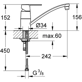 Grohe Get chrom EC32891000