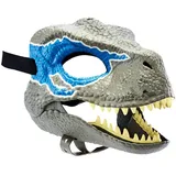 XBHNISDH Dinosaurier Maske Dino Maske Beweglicher Kiefer Velociraptor Dino Maske Tier Masken Latex Dinosaurier Kopf Maske für Halloween Kostüme Party (A)