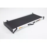 Der Rampen Shop Hunderampe Teleskopierbare Hunderampe Auto (1800mm x 365mm) Bis 90kg Tragkraft (1-St) schwarz|silberfarben
