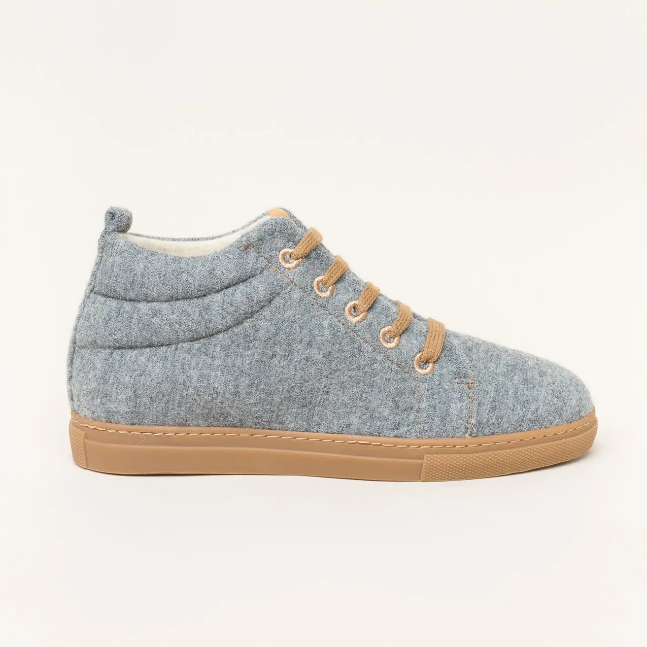 Gottstein 103 Wool Walker HIGH | Damen Woll-Sneaker | Farbe grey | Sneaker in Größe 46 - grey - 46