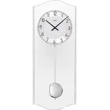AMS Pendeluhr modern Aluminium-Zifferring - AMS Modell: 7478 - Silber