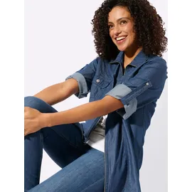 Casual Looks WITT WEIDEN Blusenjacke in blue-stone-washed | Gr.: 44